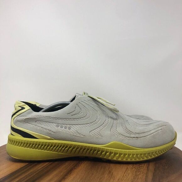 ECCO Men's US 13-13.5 Hydromax S-Drive Spikeless Golf Shoes Gray Yellow - Picture 1 of 8
